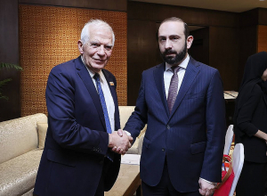 Встреча главы МИД РА Арарата Мирзояна с Верховным представителем ЕС Жозепом Боррелем