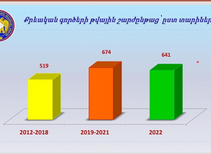 2019-2022թթ․ վարույթում քննված կիբեռհանցագործությունների թիվը աճել է շուրջ 600%