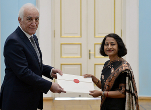 Նախագահին իր հավատարմագրերն է հանձնել Հնդկաստանի նորանշանակ դեսպանը