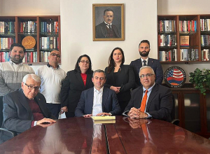 Իշխան Սաղաթելյանն այցելել է Հայ դատի Ամերիկայի հանձնախմբի Վաշինգտոնի կենտրոնական գրասենյակ