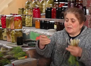 Центральный рынок Степанакерта во время блокады