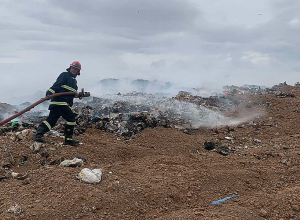 Նուբարաշենի աղբավայրում հրդեհ է բռնկվել