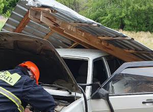 Եղեգնաձորում քամին կոտրել է ծառ, քշել տանիք