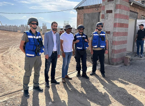 ԵՄ դիտորդներն այցելել են Երասխում կառուցվող Ադրբեջանի կողմից թիրախավորված մետալուրգիական գործարանի տարածք