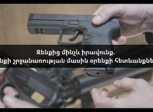 «Զենքի շրջանառության կարգավորման մասին» օրենքի շուրջ ստեղծված իրավիճակի վերաբերյալ