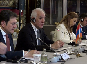 Նախագահ Վահագն Խաչատուրյանը հանդիպել է Իտալիայի նախագահ Սերջիո Մատարելլայի հետ