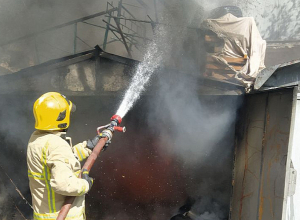 Ավտոտնակում հրդեհ է բռնկվել