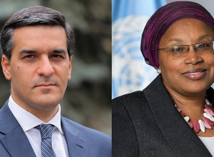 Արման Թաթոյանը հանդիպել է ՄԱԿ-ի գլխավոր քարտուղարի հատուկ խորհրդական Ալիս Վաիրիմու Նդերիտուի հետ