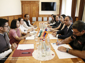 Նախարարը Հնդկաստանի դեսպանի հետ քննարկել է համագործակցության ընդլայնման վերաբերյալ հարցեր