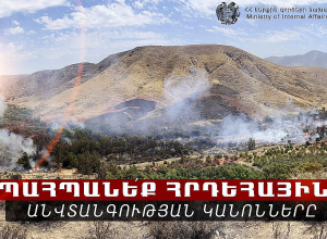 ՆԳՆ փրկարար ծառայությունը հորդորում է պահպանել հրդեհային անվտանգության կանոնները․ հայտարարություն