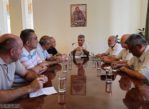 ԱՀ ԱԺ նախագահը հանդիպել է ԱՀ Հանրային խորհրդի մի խումբ անդամների հետ