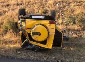 Ավտոմեքենան շրջվել է, կա տուժած