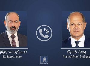 Նիկոլ Փաշինյանը հեռախոսազրույց է ունեցել Օլաֆ Շոլցի հետ