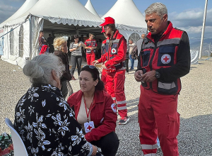 Հայկական ԿԽՄԿ-ն աջակցում է տեղահանված անձանց ընդունման կետերի աշխատանքներին