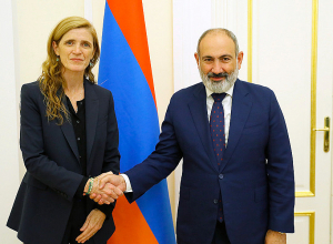 Փաշինյանն ընդունել է Սամանթա Փաուերի գլխավորած պատվիրակությանը