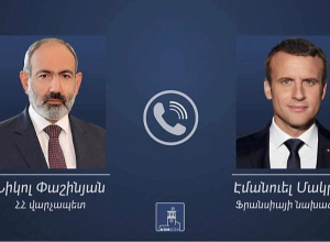 Տեղի է ունեցել Նիկոլ Փաշինյանի և Էմանուել Մակրոնի հեռախոսազրույցը