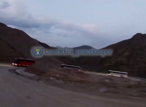 Кадры сопровождения российскими миротворцами последнего рейса