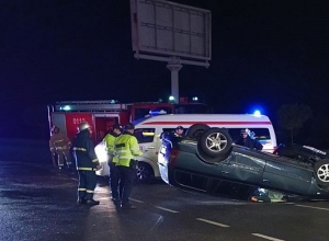 Ավտոմեքենան գլխիվայր շրջվել է․ վարորդը հոսպիտալացվել է