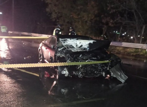 Ավտոմեքենան բախվել է կայանած հեղուկ գազի ցիստեռնով բեռնատարին