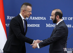 Пресс-конференция министров иностранных дел Армении и Венгрии