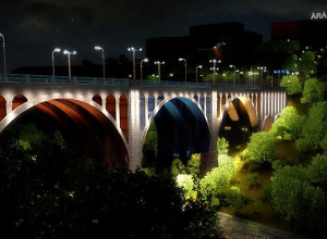 «Հաղթանակ» կամրջի գեղարվեստական լուսավորությունը պարունակում է 3 գույն՝ իր 1 600 000 երանգներով