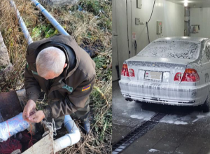 Կասեցում «Լվա ինքդ» ավտոլվացման կետում