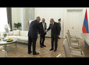 Премьер-министр Пашинян принял крупного бизнесмена Нагиба Савириса