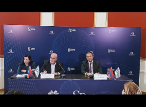 Совместная пресс-конференция Ваана Керобяна и всемирно известного философа, писателя и ученого Насима Талеба