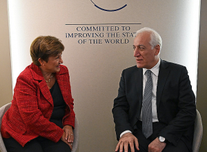 Վահագն Խաչատուրյանը հանդիպել է Արժույթի միջազգային հիմնադրամի կառավարիչ-տնօրեն Կրիստալինա Գեորգիևայի հետ