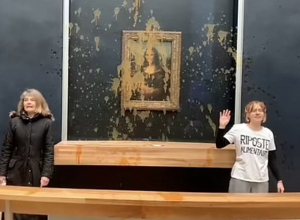 Լուվրում էկոակտիվիստներն ապուր են լցրել «Մոնա Լիզա»-ի վրա