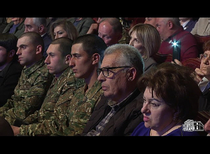 Президент Ваагн Хачатурян принял участие в мероприятии, посвященном 65-летию Вазгена Саркисяна