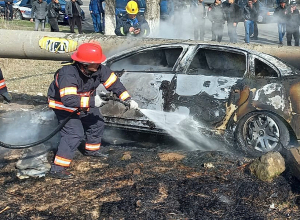 ՃՏՊ՝ հրդեհի բռնկմամբ