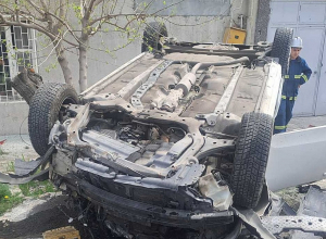 «Kia» մակնիշի ավտոմեքենան դուրս է եկել Առինջ գյուղի երթևեկելի հատվածից և շրջվել տներից մեկի մոտակայքում