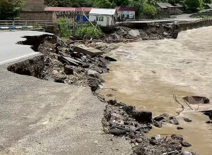 Դեբեդ գետի վարարման հետեւանքները։ Մ-6 ճանապարհ, Թումանյանի տարածաշրջան․ ճանապարհային դեպարտամենտ
