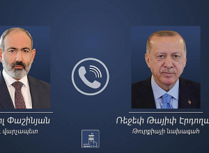 Վարչապետ Փաշինյանը հեռախոսազրույց է ունեցել Թուրքիայի նախագահի հետ