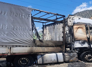 Սյունիքում հրդեհ է բռնկվել կցորդիչով բեռնատարում