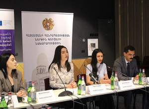 Պաշտպան Անահիտ Մանասյանը բացման խոսքով է հանդես եկել հավասարության և խտրականության դեմ թեմայով վերապատրաստման դասընթացի մեկնարկի միջոցառմանը