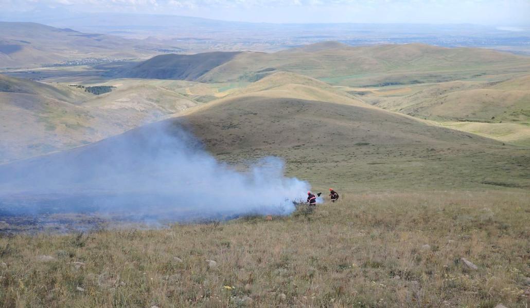 Այրվել է  մոտ 10 հա խոտածածկույթ