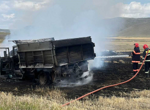 Այրվել է բեռնատար ավտոմեքենա. կա տուժած