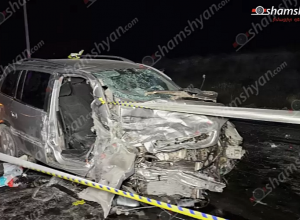 1 զոհ․ 3 վիրավոր․ Նուբարաշեն-Մասիս ճանապարհին բախվել են «Opel Zafira»-ն և «Opel Astra»-ն