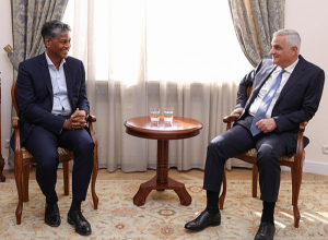 Մհեր Գրիգորյանն ընդունել է «Մարիոթ Ինթերնեյշնլ» ընկերության տարածաշրջանային նախագահին