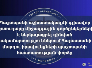 ՀՀ ՄԻՊ աշխատակազմի գլխավոր քարտուղարը միջազգային գործընկերներին է ներկայացրել զինված հակամարտություններում ՀՀ ՄԻՊ հաստատության փորձը