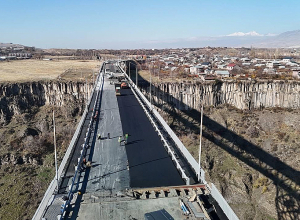 Դավիթ Խուդաթյանն այսօր այցելել է Նոր Հաճնի կամուրջ