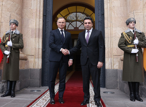 Ալեն Սիմոնյանն ընդունել է պաշտոնական այցով Հայաստանում գտնվող Լեհաստանի նախագահ Անջեյ Դուդային