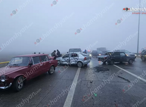 Արարատի մարզում բախվել են 100-ից ավելի ավտոմեքենաներ․ կա 1 զոհ 