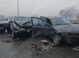 Շղթայական ավտովթար՝ Արարատի մարզում. բախվել է 12 տրանսպորտային միջոց. կան վիրավորներ 