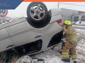 Ավտոմեքենան դուրս է եկել երթևեկելի հատվածից և շրջվել