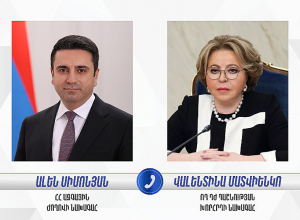 Ален Симонян провёл телефонный разговор с Валентиной Матвиенко