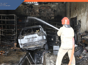 Ավտոտեխսպասարկման կետում հրդեհի հետեւանքով երկու տուժած հոսպիտալացվել է