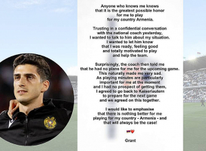 Երեկ, վստահելով ազգային հավաքականի մարզչին՝ փորձել եմ գաղտնի զրույց ունենալ նրա հետ․ Ռանոսը պարզաբանում է